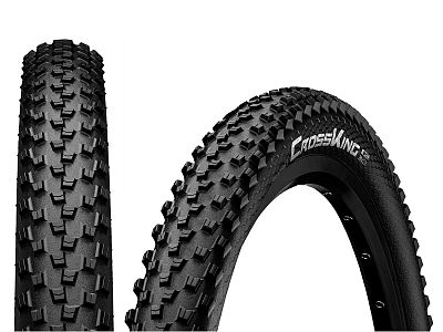 Превью  Велопокрышка CONTINENTAL Cross King 26" Сталь 180 TPI